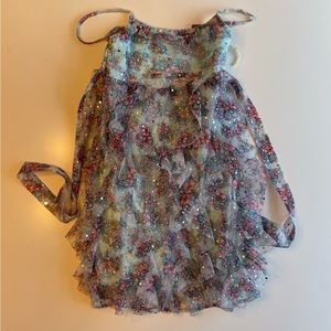 Justice spring dress size 6 like new.